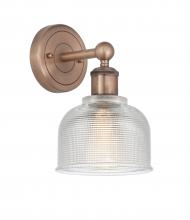 Innovations Lighting 616-1W-AC-G412 - Dayton - 1 Light - 6 inch - Antique Copper - Sconce