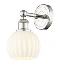 Innovations Lighting 616-1W-PN-G1217-6WV - White Venetian - 1 Light - 6 inch - Polished Nickel - Sconce