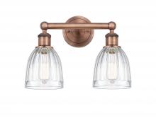 Innovations Lighting 616-2W-AC-G442 - Brookfield - 2 Light - 15 inch - Antique Copper - Bath Vanity Light