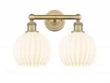 Innovations Lighting 616-2W-BB-G1217-8WV - White Venetian - 2 Light - 17 inch - Brushed Brass - Bath Vanity Light