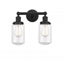 Innovations Lighting 616-2W-BK-G312 - Dover - 2 Light - 14 inch - Matte Black - Bath Vanity Light