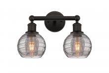 Innovations Lighting 616-2W-OB-G1213-6SM - Athens Deco Swirl - 2 Light - 15 inch - Oil Rubbed Bronze - Bath Vanity Light