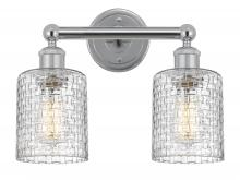 Innovations Lighting 616-2W-PC-G112C-5CL - Cobbleskill - 2 Light - 14 inch - Polished Chrome - Bath Vanity Light