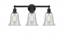 Innovations Lighting 616-3W-BK-G2812 - Hanover - 3 Light - 24 inch - Matte Black - Bath Vanity Light