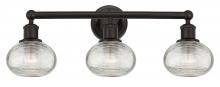 Innovations Lighting 616-3W-OB-G555-6CL - Ithaca - 3 Light - 24 inch - Oil Rubbed Bronze - Bath Vanity Light