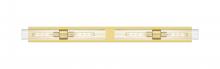 Innovations Lighting 617L-4W-SG-G617-11CL - Boreas - 4 Light - 51 inch - Satin Gold - Bath Vanity Light