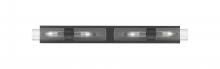 Innovations Lighting 617S-4W-BK-G617-8SCL - Boreas - 4 Light - 39 inch - Matte Black - Bath Vanity Light