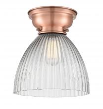 Innovations Lighting 623-1F-AC-G222 - Seneca Falls - 1 Light - 10 inch - Antique Copper - Flush Mount