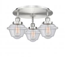 Innovations Lighting 916-3C-SN-G534 - Oxford - 3 Light - 19 inch - Satin Nickel - Flush Mount