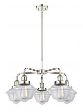 Innovations Lighting 916-5CR-PN-G532 - Oxford - 5 Light - 26 inch - Polished Nickel - Chandelier