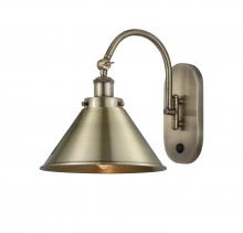 Innovations Lighting 918-1W-AB-M10-AB - Briarcliff - 1 Light - 10 inch - Antique Brass - Sconce