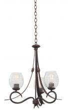 Kalco 7358AC - Seabrook 3 Light Chandelier