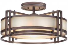 Minka Metropolitan N6964-1-267B - Underscore - 3 Light Semi Flush