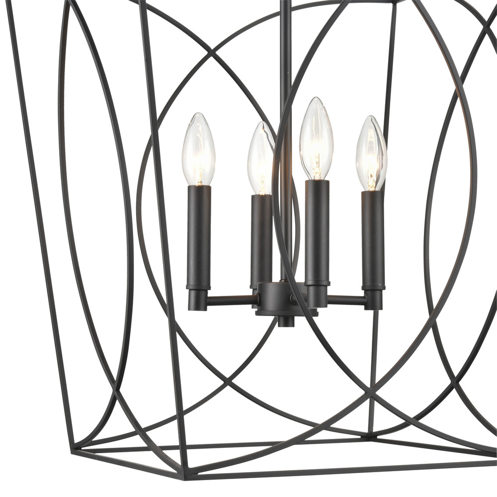 Tracy 4-Light Pendant light Matte Black