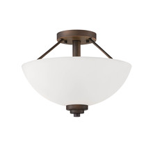 Millennium 3152-RBZ - Durham 2-Light Semi-Flush Ceiling Mount Rubbed Bronze