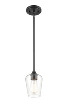 Millennium 9731-MB - Ashford 1-Light Mini-Pendant light Matte Black