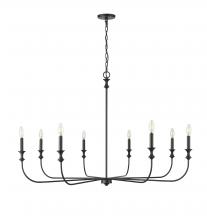 Millennium 29608-MB - Savanne 8-Light Chandelier Ceiling Light Matte Black