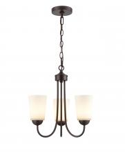 Millennium 9803-RBZ - Ivey Lake 3-Light Chandelier Ceiling Light Rubbed Bronze