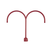 Millennium RPAD-SR - R Series Two Light Post Adapter Satin Red