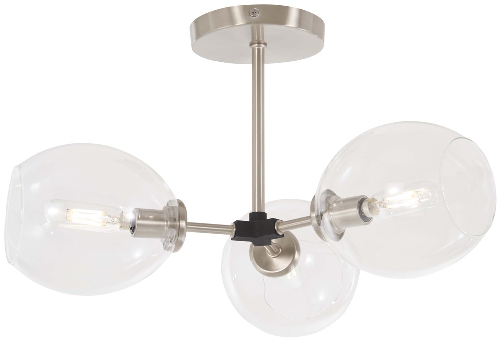 Nexpo - 3 Light Semi Flush