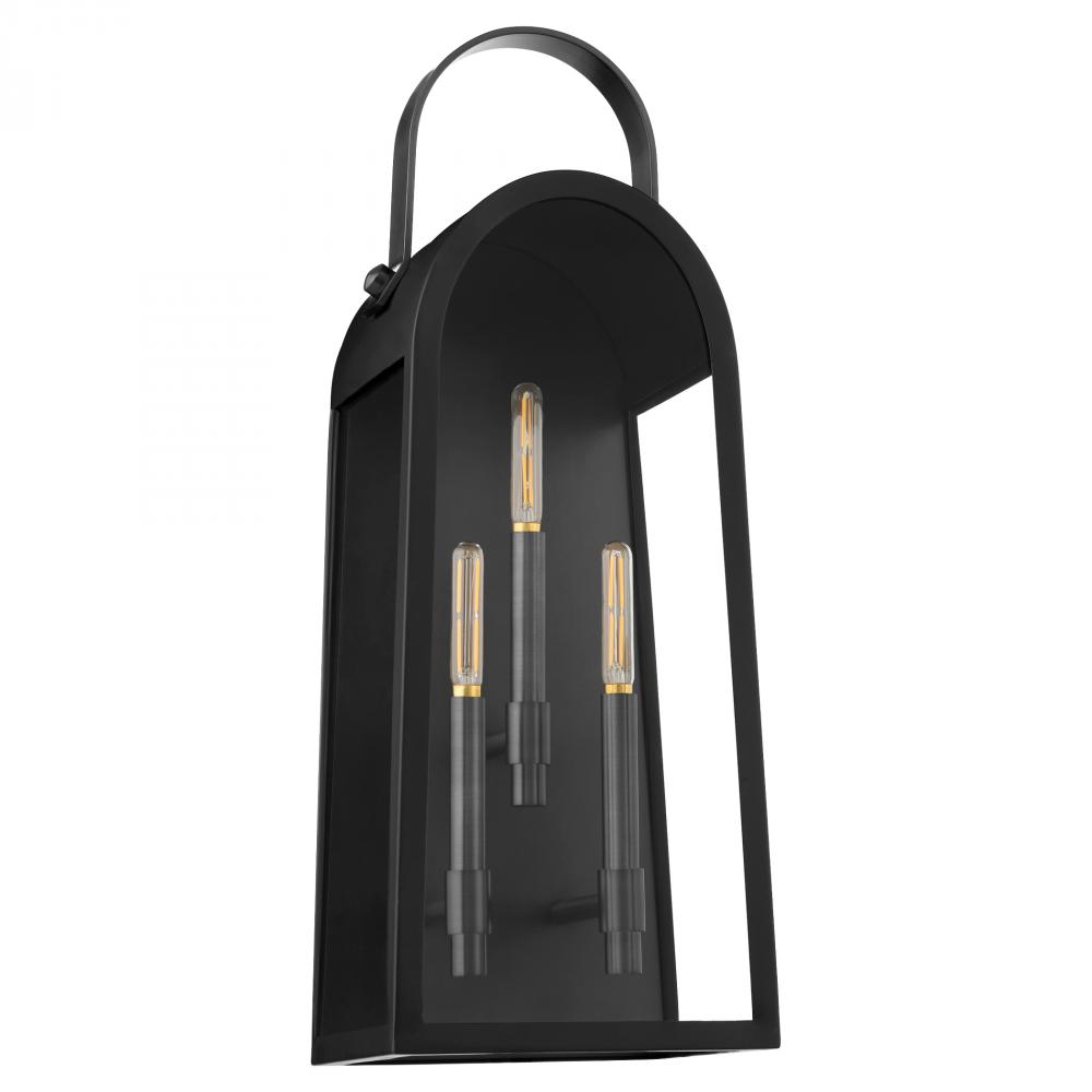 Rossi 25 inches Lantern, Matte Black