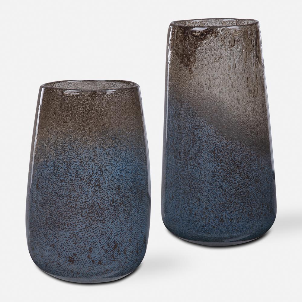 Uttermost Ione Seeded Glass Vases, S/2