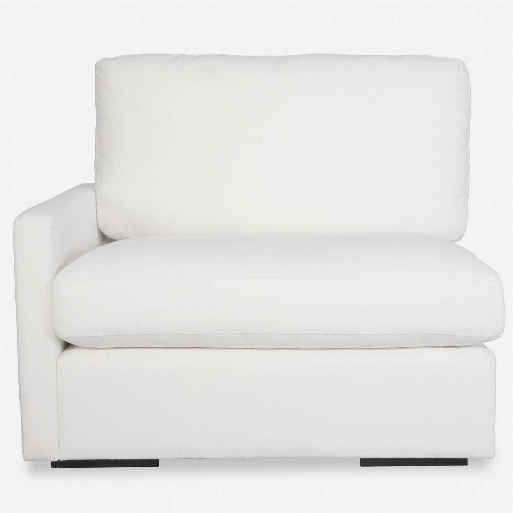 Uttermost Refuge Arctic White Left Arm Facing Sofa