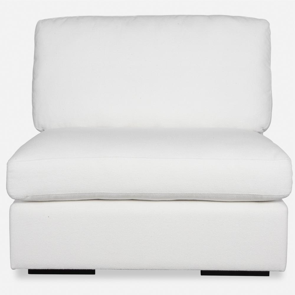 Uttermost Refuge Armless Arctic White Sofa