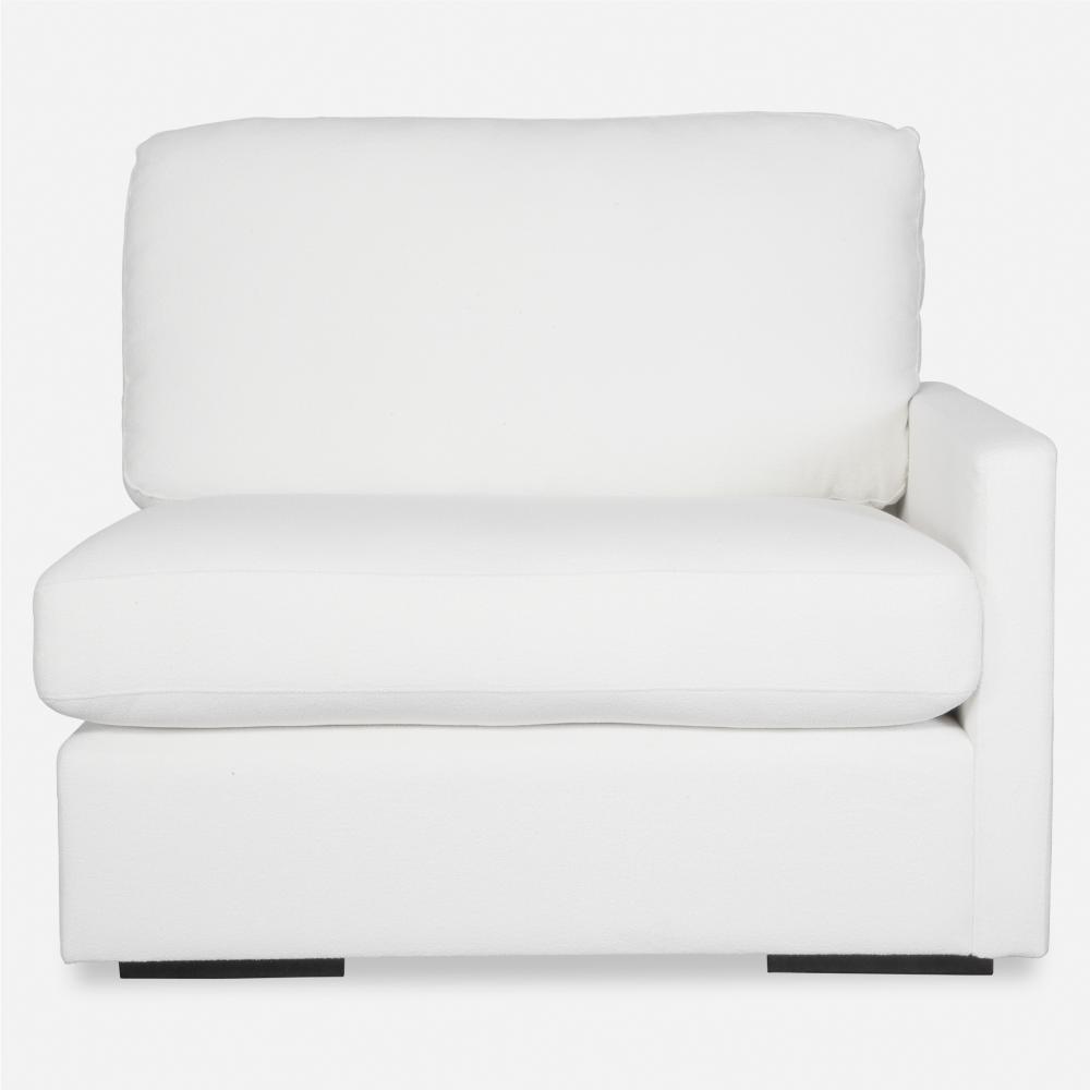 Uttermost Refuge Arctic White Right Arm Facing Sofa