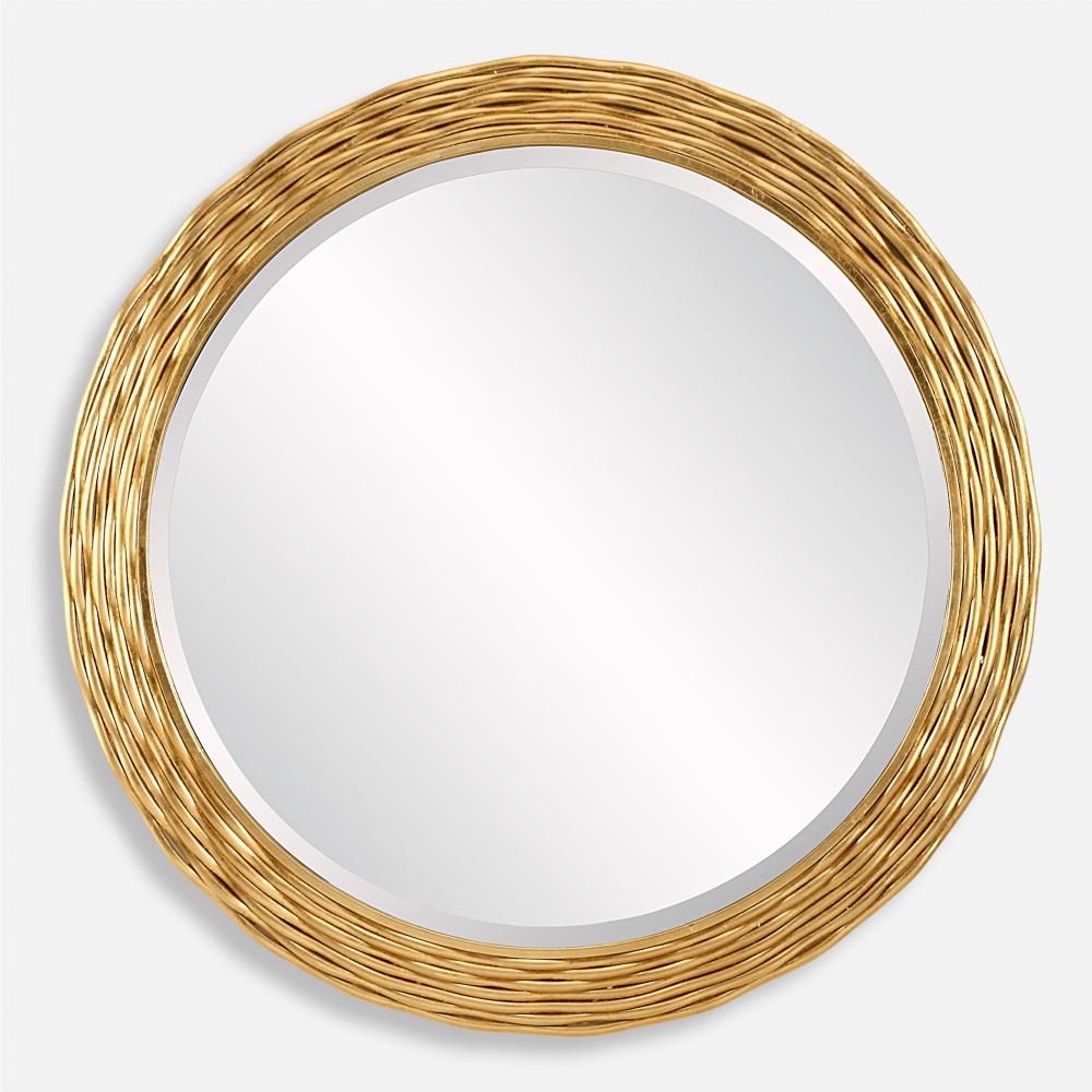 Uttermost Celeste Gold Round Mirror