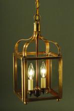 Northeast Lantern 6712-DB-LT2-CLR - Crown Medium Hanging Dark Brass 2 Candelabra Socke