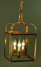 Northeast Lantern 6722-AC-LT3-CLR - Crown Large Hanging Antique Copper 3 Candelabra So