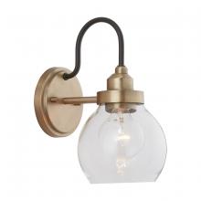 Austin Allen & Co. 9D320A - 1-Light Clear Glass Sconce in Aged Brass