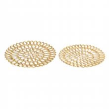 ELK Home S0807-12078/S2 - Regina Tray - Set of 2 Gold (2 pack)