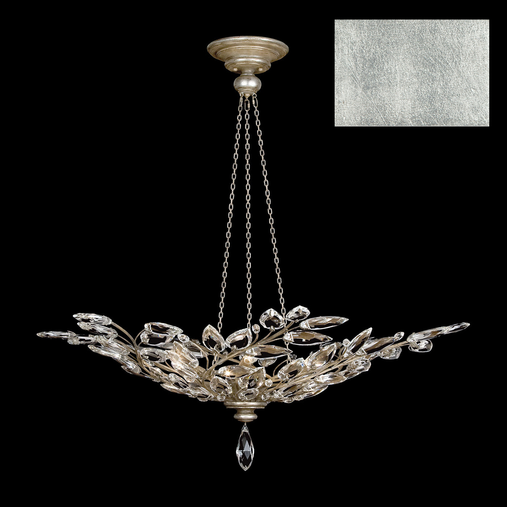 Crystal Laurel 47"W Round Pendant